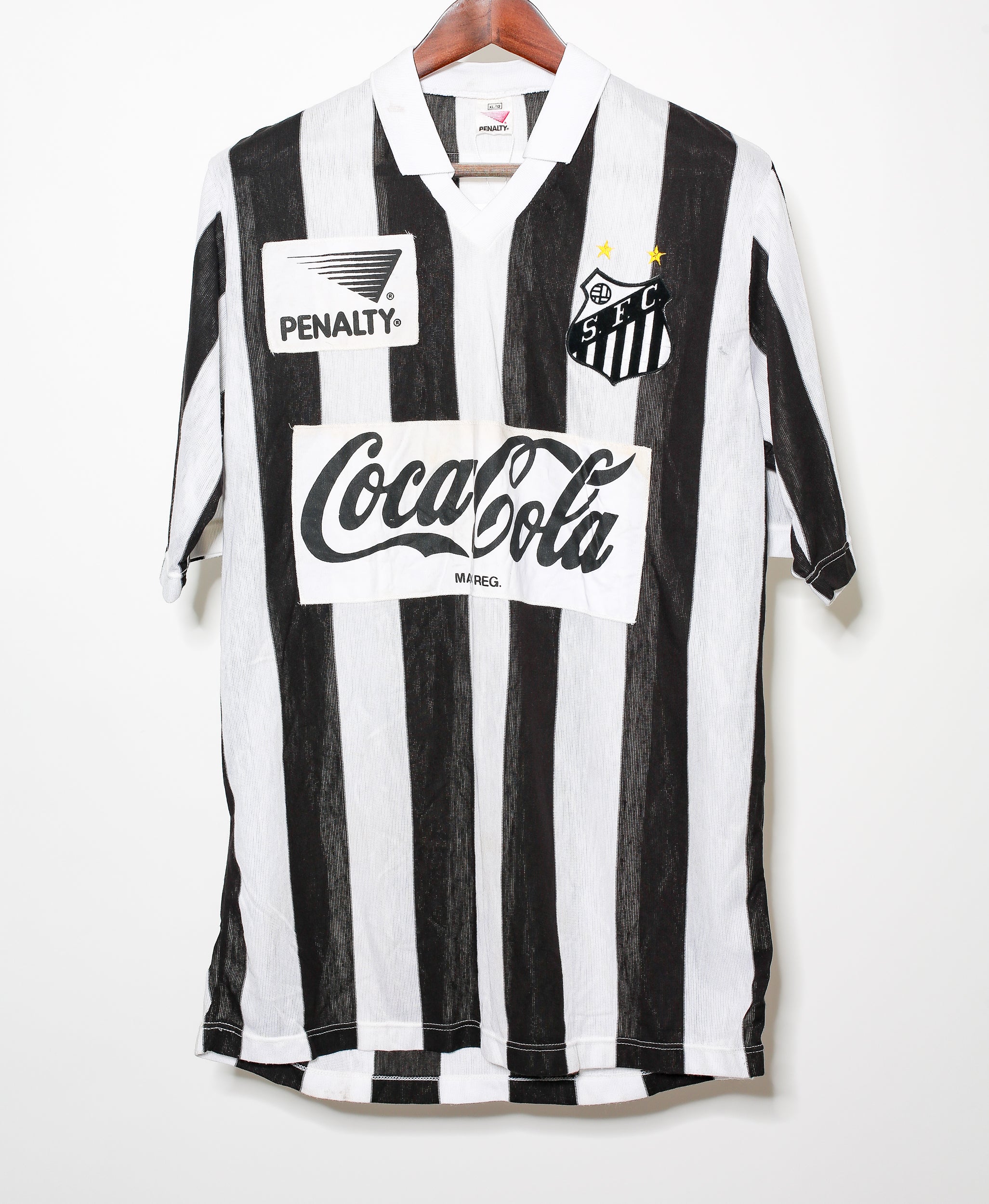 1989 Santos FC Away Jersey XL - Vintage Soccer Jersey for Fans & Collectors - Perfect for Matches, Gifts & Memorabilia Display