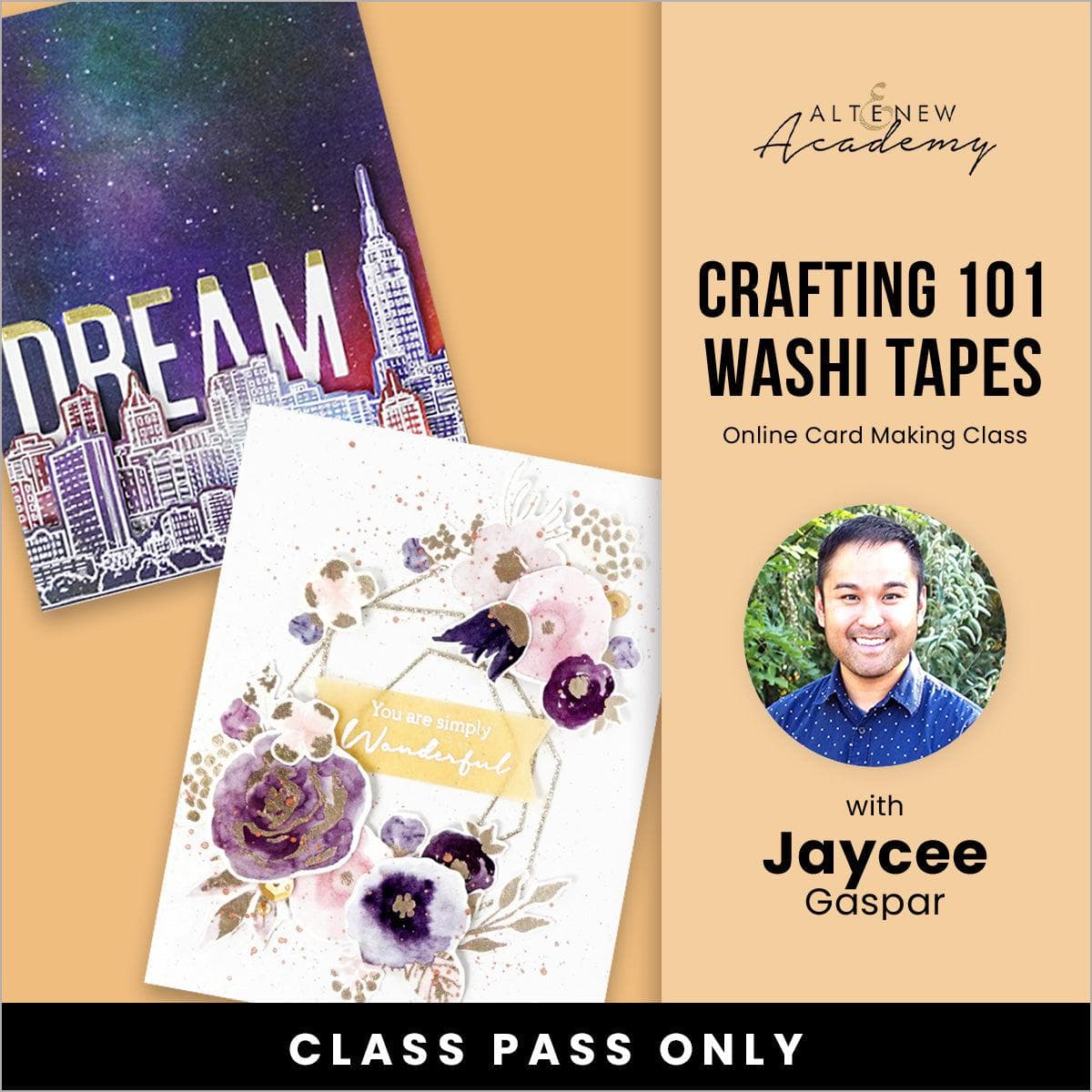 Washi Tapes for Card Making - Online Crafting 101 Class | DIY Greeting Cards, Scrapbooking & Journaling