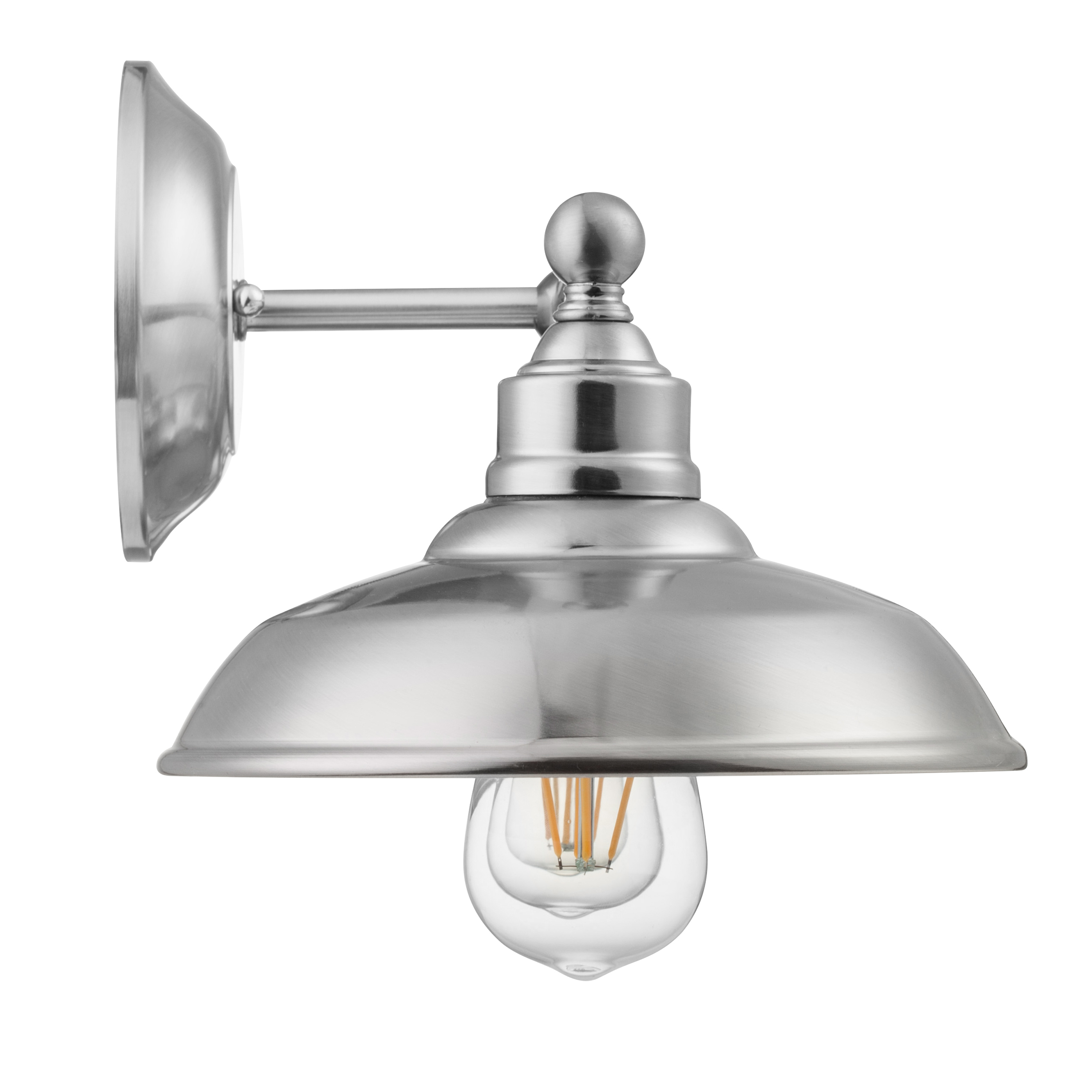 Lyndan 3-Light Vanity Light Fixture - Brushed Nickel Finish - Perfect for Bathroom, Bedroom, or Dressing Room Makeup Mirror Lighting