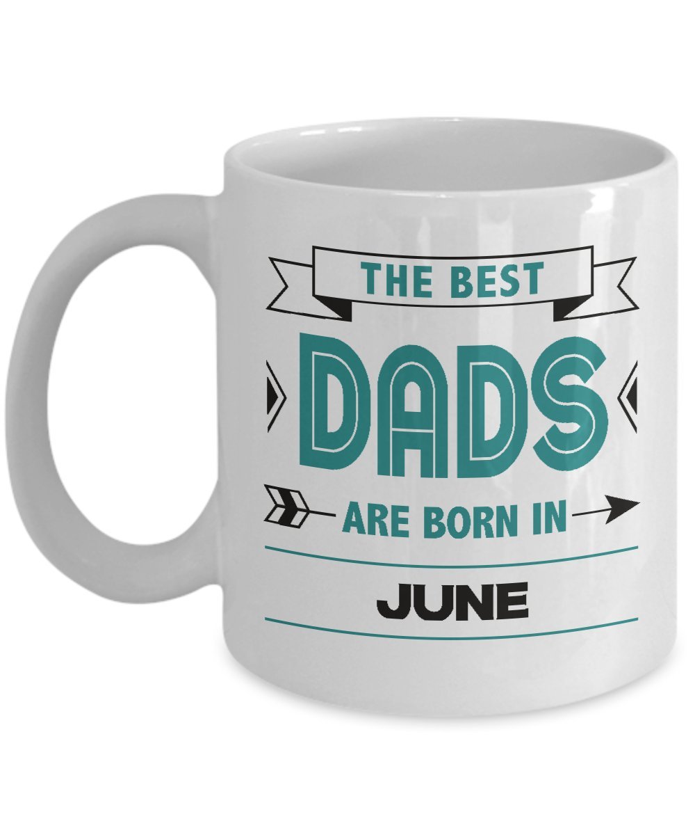 Best Dad Coffee & Tea Mug - 11oz June Birthday Gift for Men, Perfect for Father's Day, Office Use & Home Relaxation