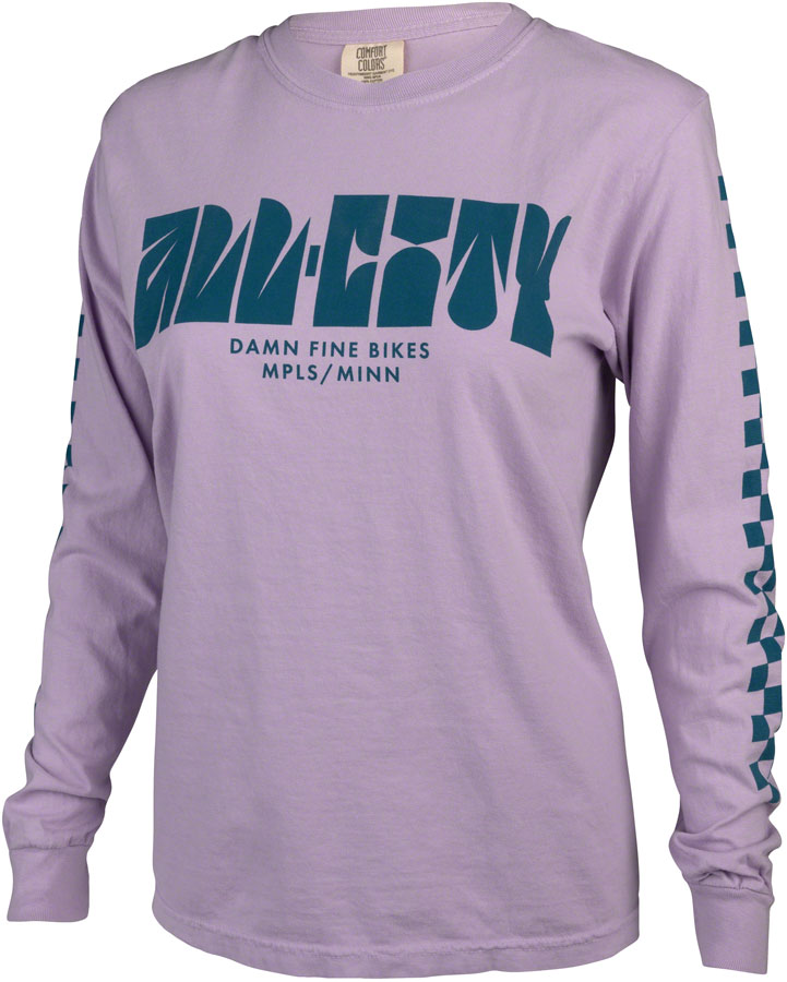 All City Week Endo Unisex Long Sleeve T-Shirt - Soft Cotton Casual Tee for Men & Women - Orchid, Dark Teal - 3X Large - Perfect for Streetwear, Everyday Wear & Outdoor Activities