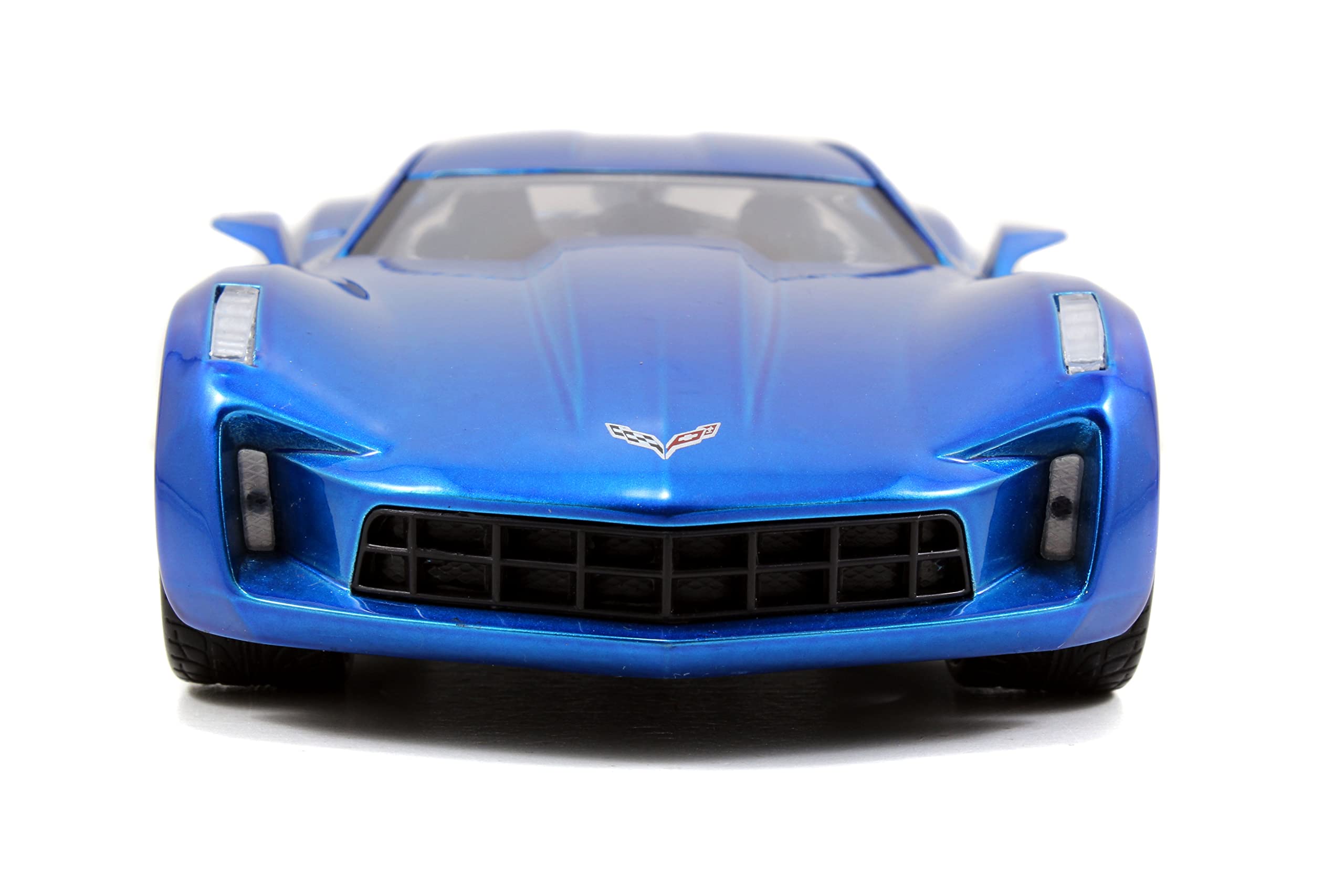 JADA Toys 1:24 Scale Diecast Model Car - 2009 Chevrolet Corvette Stingray Concept - Collectible Sports Car for Display, Gift, and Racing Enthusiasts