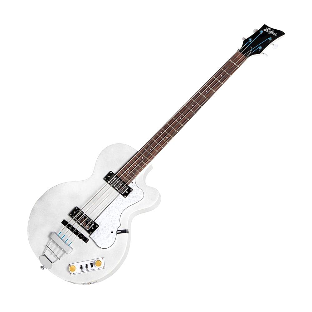 Ignition Pro Club Bass Guitar - Pearl White Finish | Professional Electric Bass for Musicians & Performers | Perfect for Live Gigs, Studio Recording & Practice Sessions
