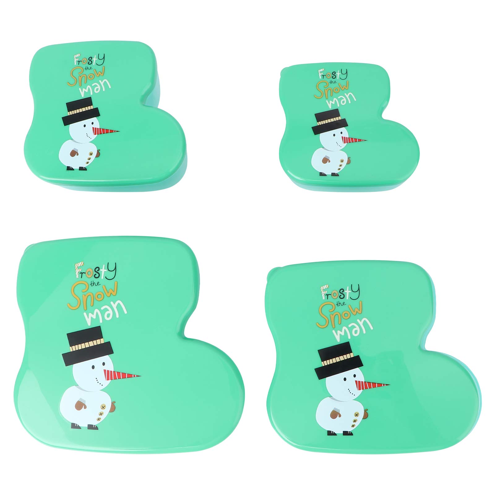DOITOOL 4-Piece Candy Storage Containers Set - Airtight Christmas Candy Boxes for Holiday Treats & Decor - Perfect for Home, Party, and Gift Packaging