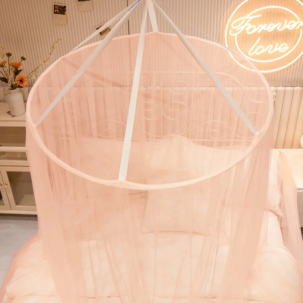 Royal Princess Bed Canopy for Girls - Elegant Mosquito Net with Glitter Stars - Perfect for Kids' Bedroom Decor & Dreamy Sleep