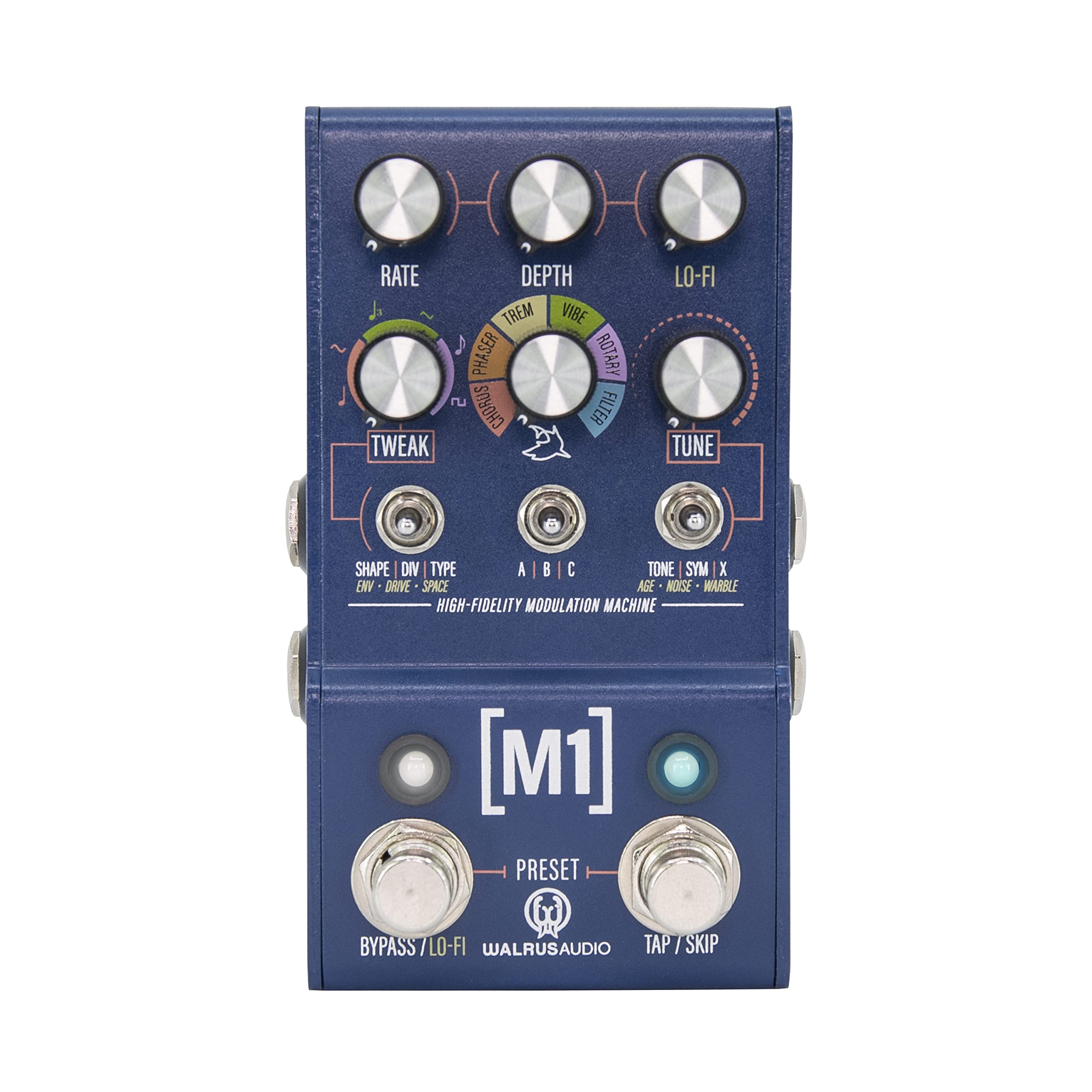 Walrus Audio MAKO Series M1 High Fidelity Modulation Machine Guitar Effects Pedal - Studio & Live Performance Modulation Effects for Guitarists