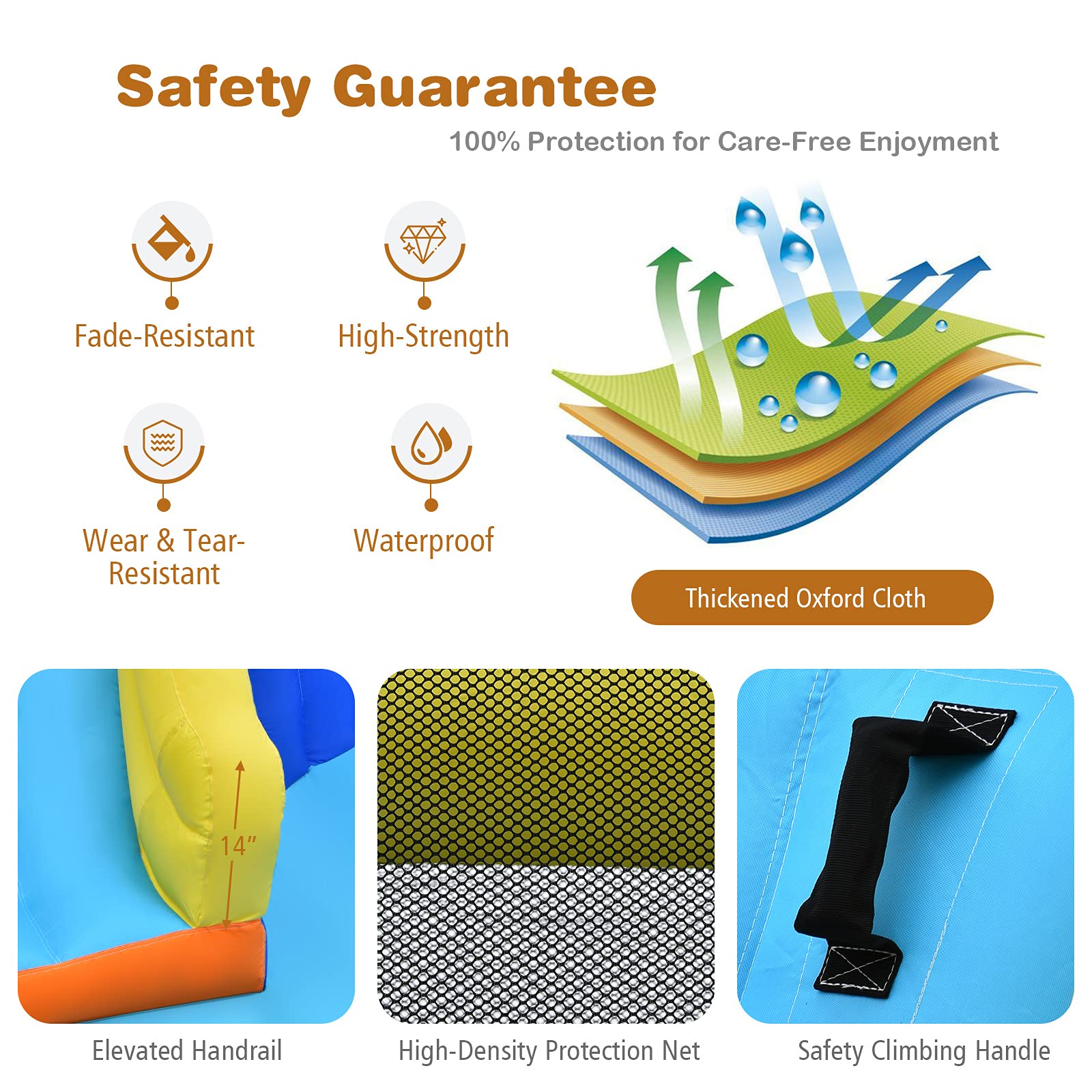 BOUNTECH 17x12FT Inflatable Water Slides for Kids - Giant Outdoor Water Park with Splash Pool, Dual Water Cannons & Soccer Game - Blow Up Bounce House for Backyard Parties, Summer Fun & Birthday Gifts (Perfect for Family Gatherings, Pool Parties & Outdoor Playtime)