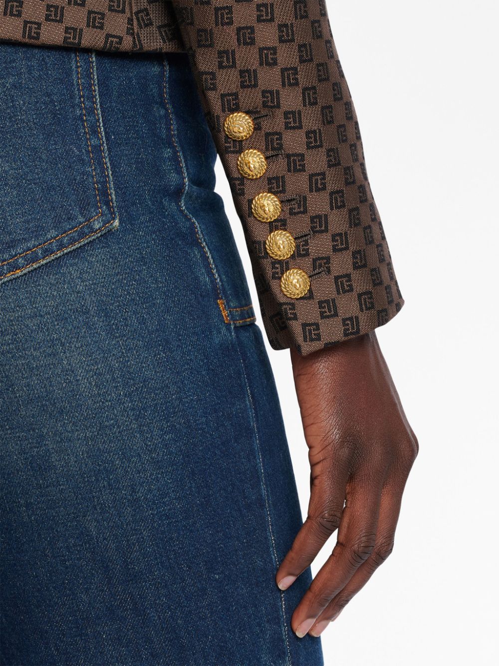 Balmain Brown Leather Jacket for Men & Women | Luxury Designer Outerwear for Fall & Winter Fashion | Perfect for Parties, Dates & Night Out