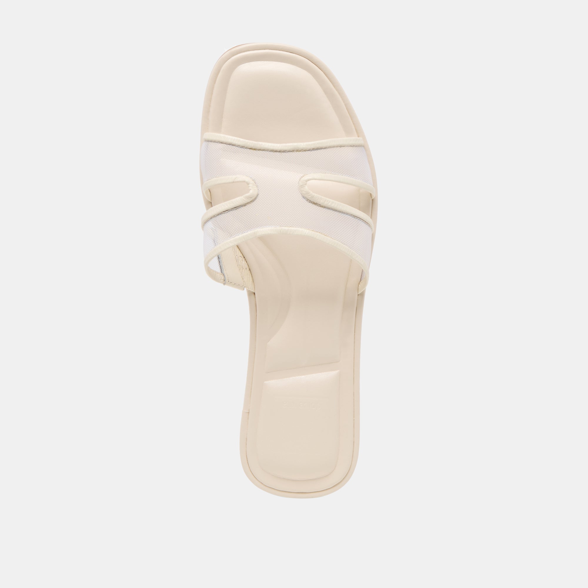 FLORI Women's Off-White Mesh Sandals - Breathable Comfortable Summer Casual Shoes for Beach, Vacation & Everyday Wear