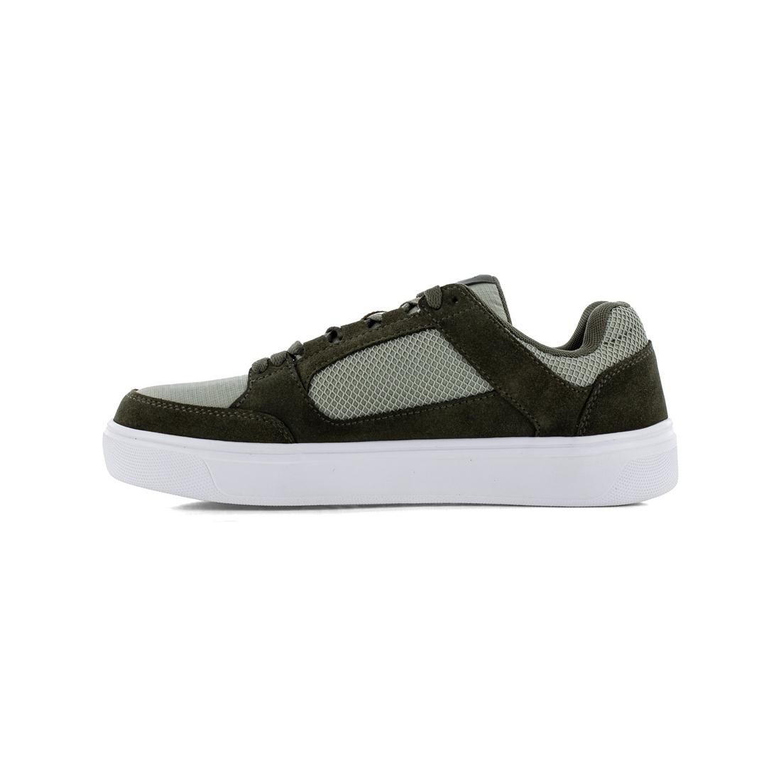 Evolve Composite Toe Work Shoes for Men - Slip Resistant Safety Shoes Olive Green | Lightweight & Comfortable for Construction, Warehouse & Industrial Work