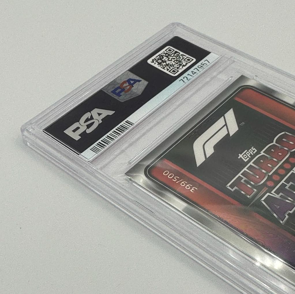 PSA 9 Graded Max Verstappen Turbo Attax 2022 Trading Card Set of 5 Limited to 500 - Perfect for F1 Collectors, Sports Memorabilia Displays & Racing Fans