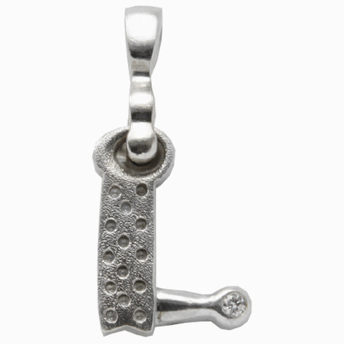 Alex Sepkus Letter L Pendant Necklace with Bail - Elegant Initial Jewelry for Women, Sterling Silver Necklace Gift for Her, Perfect for Everyday Wear & Special Occasions