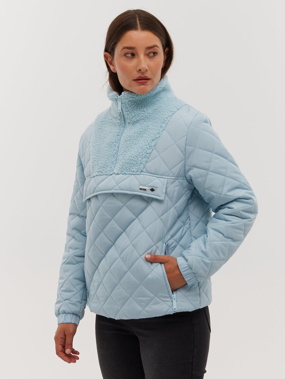 Men's Lightweight Quilted Jacket with Quarter Zip - Breathable & Water-Resistant for Outdoor Activities, Hiking, and Casual Wear