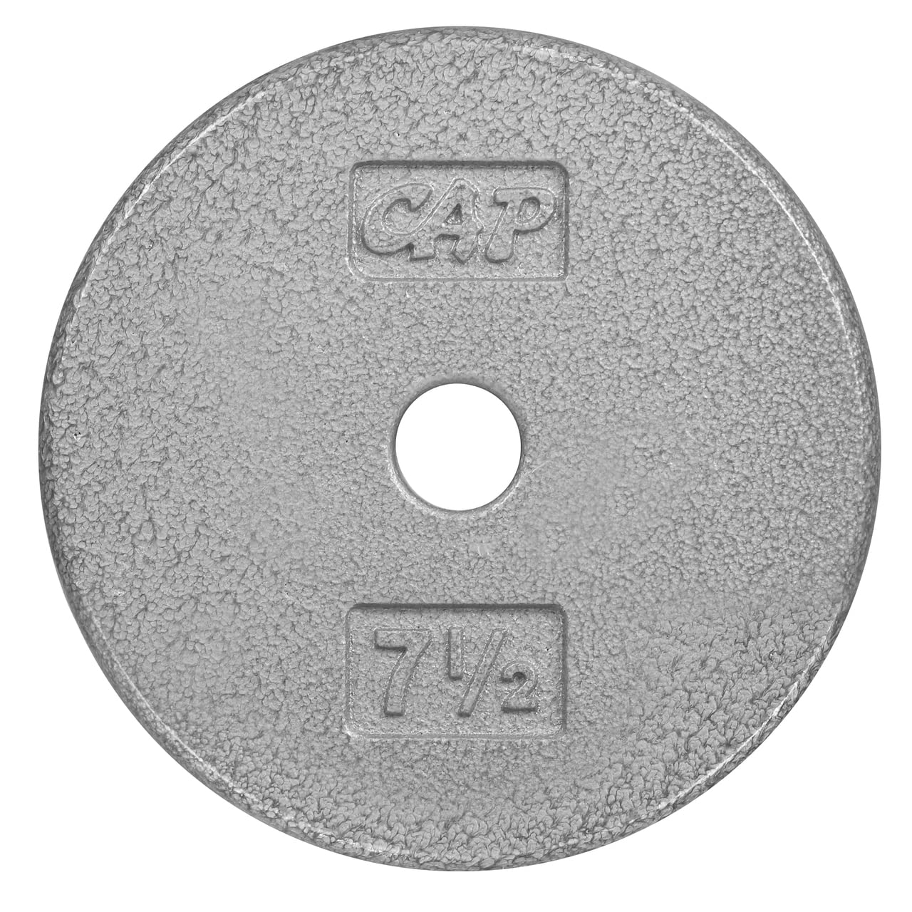 CAPHAUS Grey Standard Solid Cast Iron Weight Plates - 1-inch Center Hole for Standard Barbell & Dumbbell Handles - Sizes 1.25LB to 50LB (Multiple Options) - Perfect for Home Gym, Strength Training & CrossFit Workouts