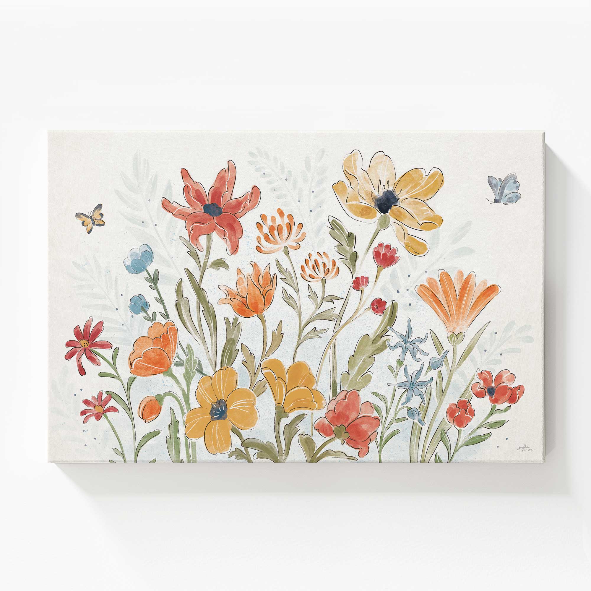 Garden Melody in Bloom - Large Canvas Wall Art Print for Home & Office Decor | Perfect for Living Room, Bedroom & Office Spaces