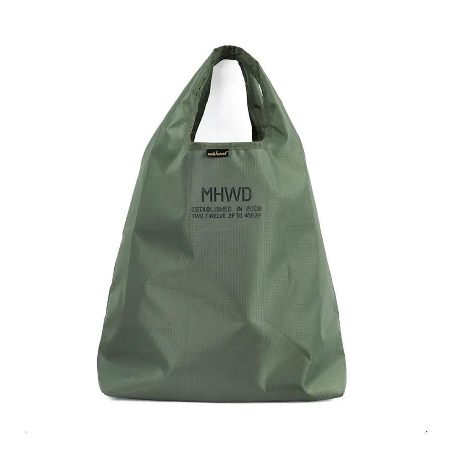 MATCHWOOD Reusable Grocery Bag - Eco-Friendly Olive Green Shopping Tote (80g) - Perfect for Groceries, Beach Trips & Daily Errands