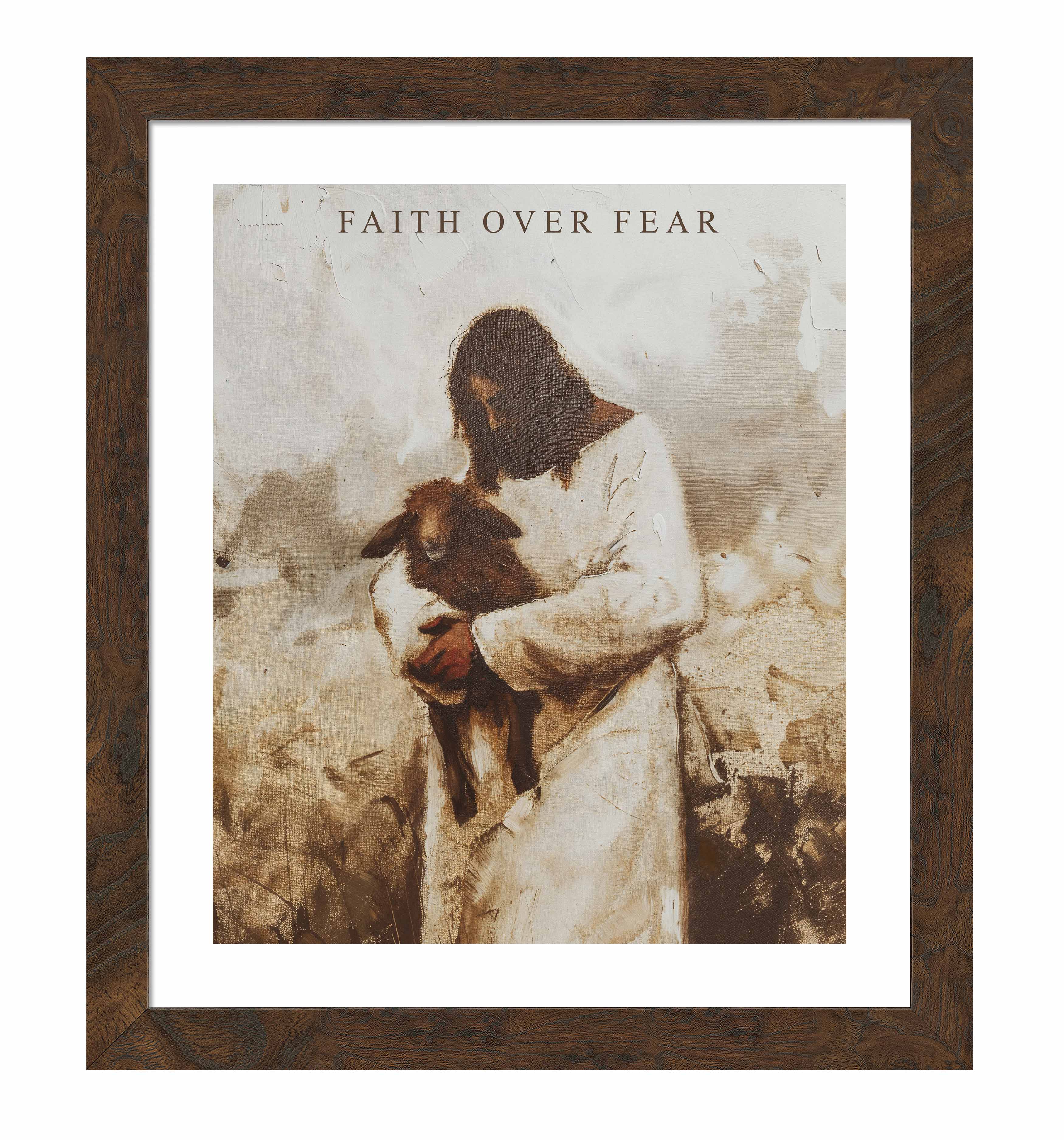 Faith Over Fear Inspirational Art Prints - Motivational Wall Decor for Home, Office & Gifts