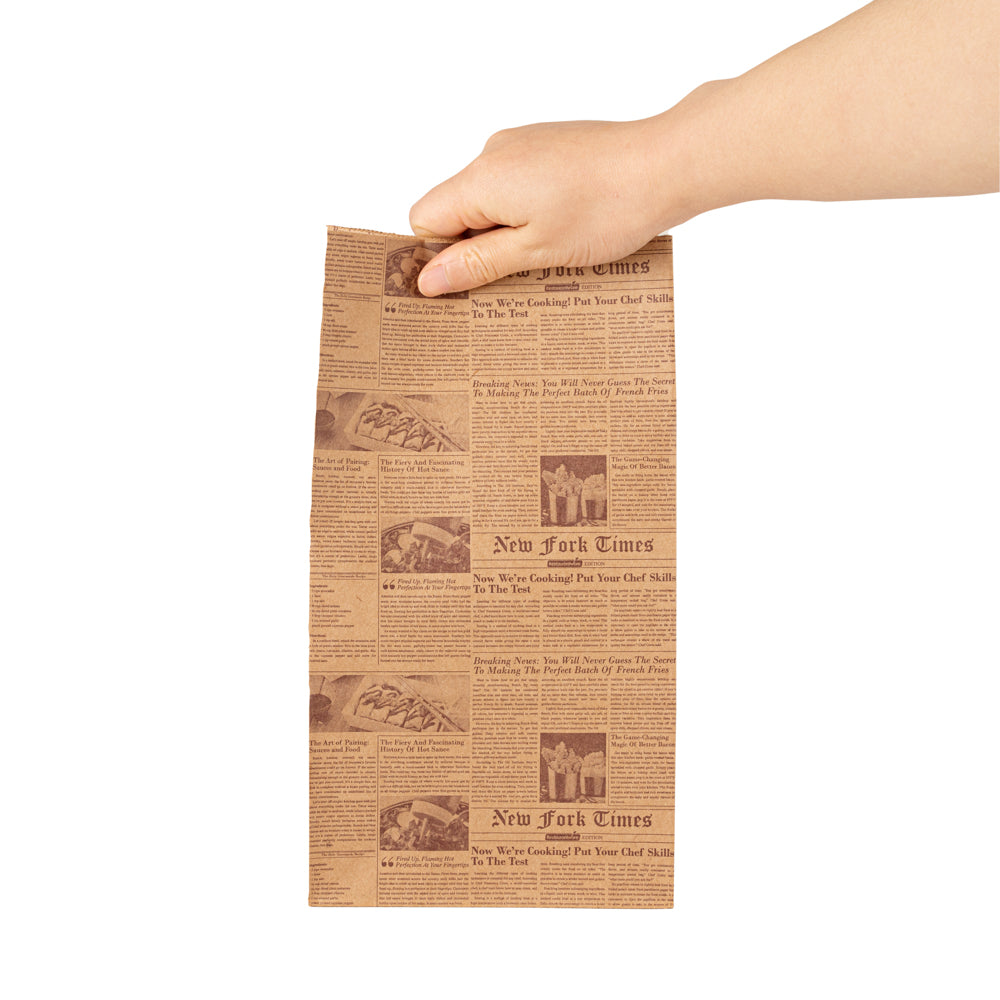 Eco-Friendly Kraft Paper Bags 6lb - 6x3.5x10.75 Inches - 100 Count Bulk Pack - Perfect for Retail Shopping, Gift Wrapping & Party Favors