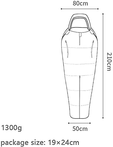 Portable Outdoor Camping Mummy Sleeping Bag for Adults & Kids - 3 Season Warm & Cold Weather Full Body Wearable Sleeping Bag with Arm/Leg Holes - Perfect for Hiking, Backpacking, Travel, Picnics & Emergency Preparedness - Blue