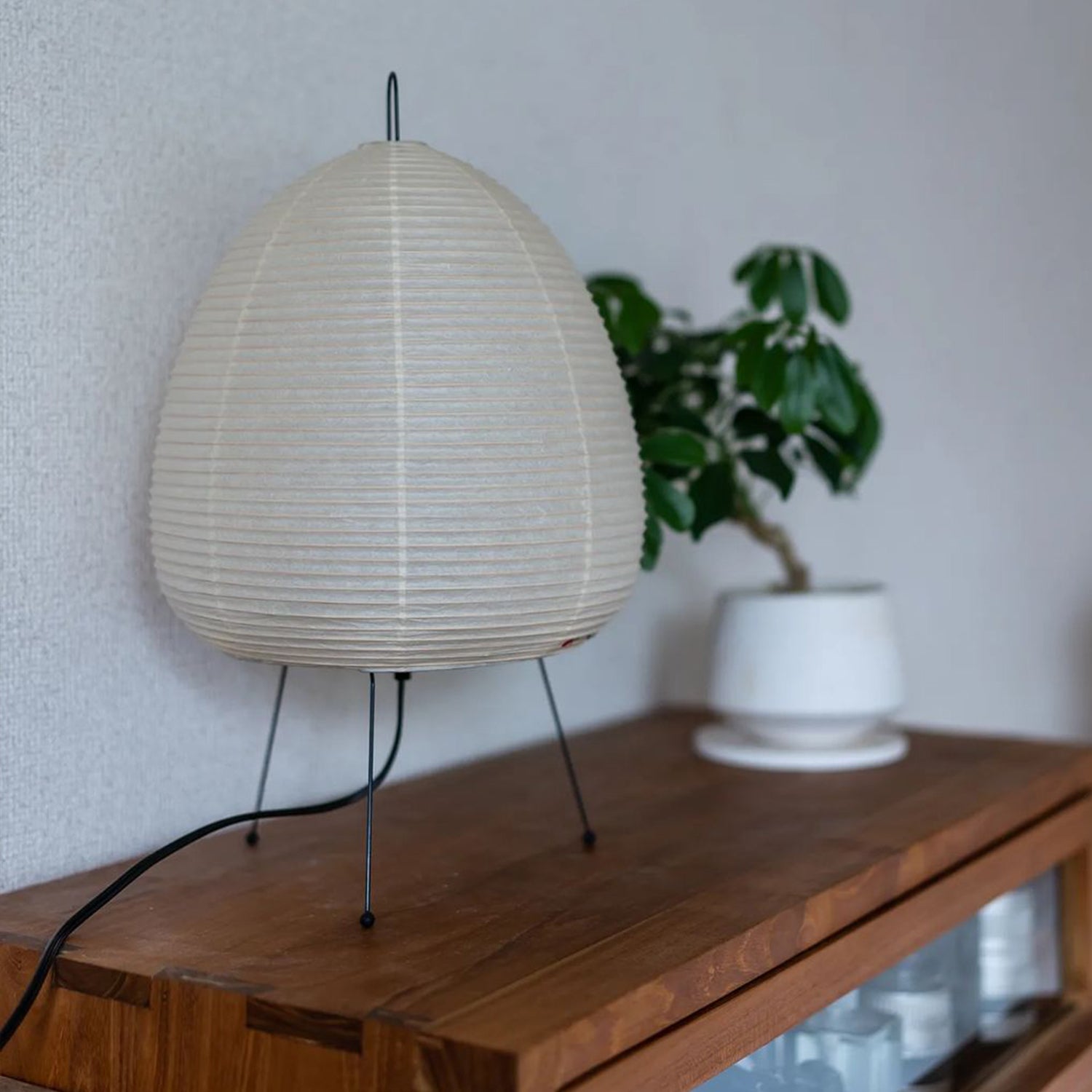 Akari Table Lamp - Modern Japanese Paper Light for Living Room, Bedroom & Office - Soft Ambient Lighting for Home Decor & Relaxation