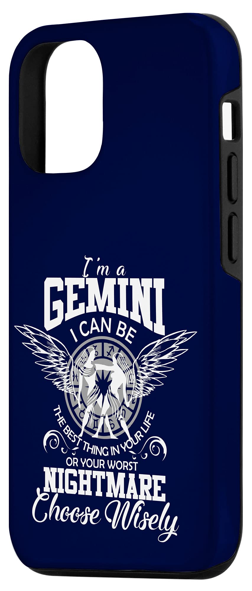 Gemini Zodiac iPhone 12/12 Pro Case - Funny Birthday Gift for Women, Men & Kids - Perfect for Gemini Season, Daily Use & Zodiac Lovers