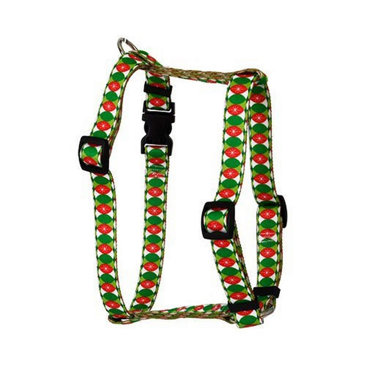 Yellow Dog Design Roman Harness for Large Dogs - X-Large Size, Festive Christmas Cheer Pattern - Perfect for Holiday Pet Photos & Festive Walks