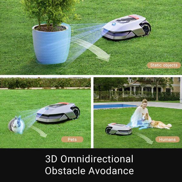 Dreame Robotic Lawn Mower A1 with OmniSense 3D Ultra System - Smart Automatic Lawn Mower for Small to Medium Yards - Perfect for Home, Garden & Backyard Maintenance