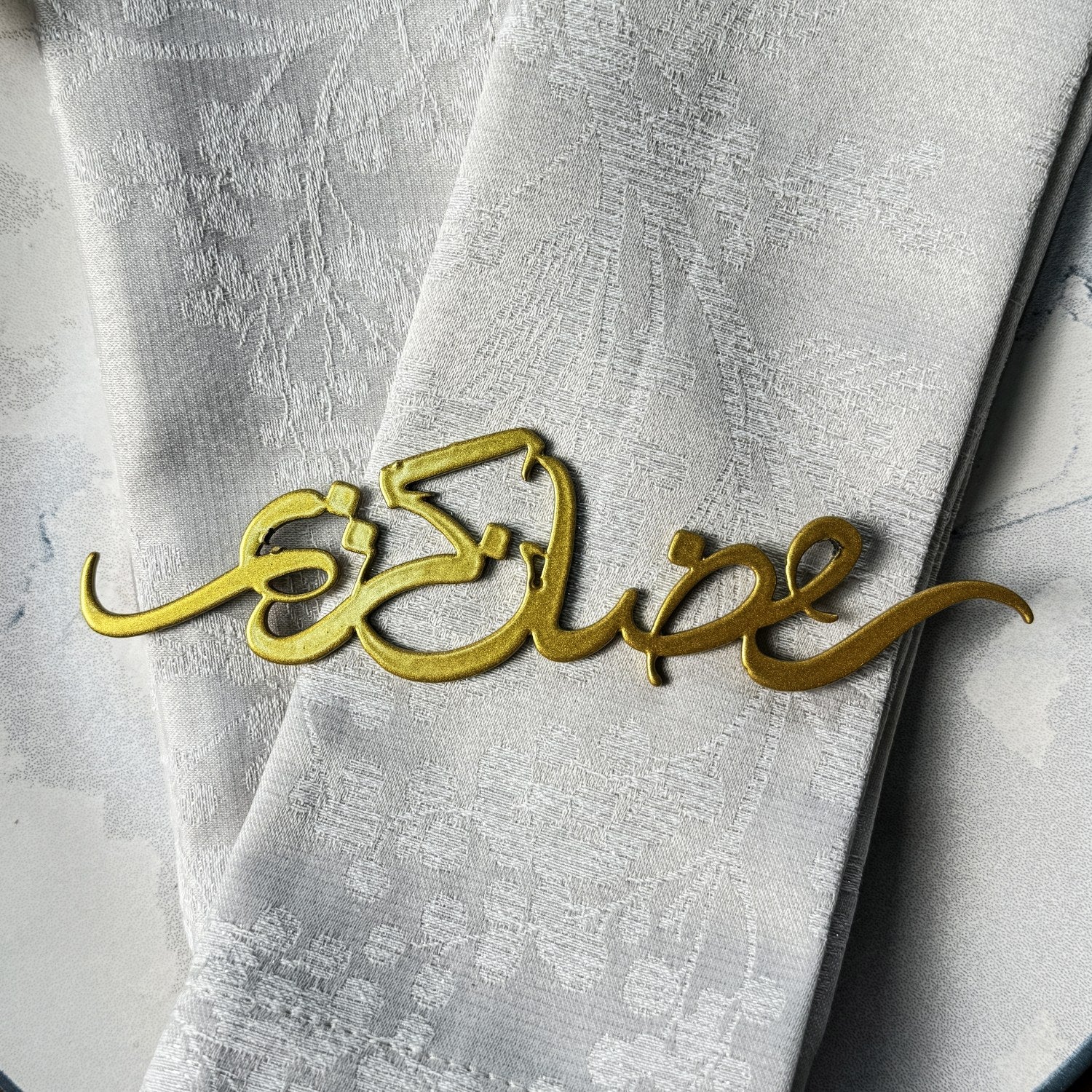 Ramadan Kareem Metal Napkin Holder - Elegant Iftar & Eid Table Decor for Muslim Holiday Celebrations - Perfect for Ramadan Dinner Parties & Eid al-Fitr Table Settings