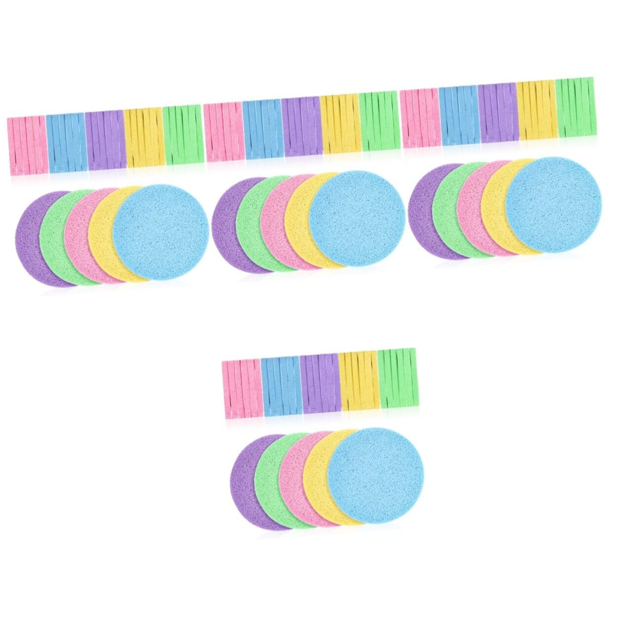 DOITOOL 480 Pcs Compressed Facial Sponges for Makeup Removal & Cleansing - Gentle Exfoliating Dry Puff Sponges for Daily Skincare, Travel & Professional Use