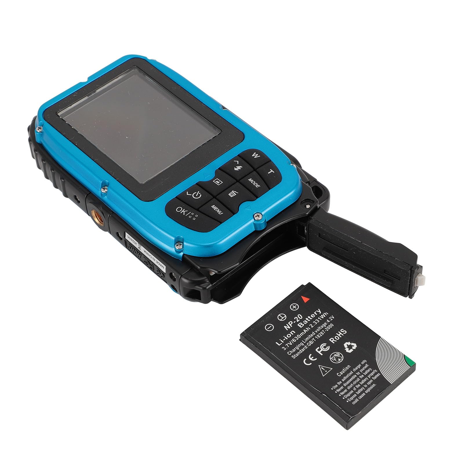 Waterproof Underwater Camera 650mAh - HD Action Camera for Scuba Diving, Snorkeling & Marine Exploration (Blue) - Perfect for Ocean Adventures & Underwater Photography