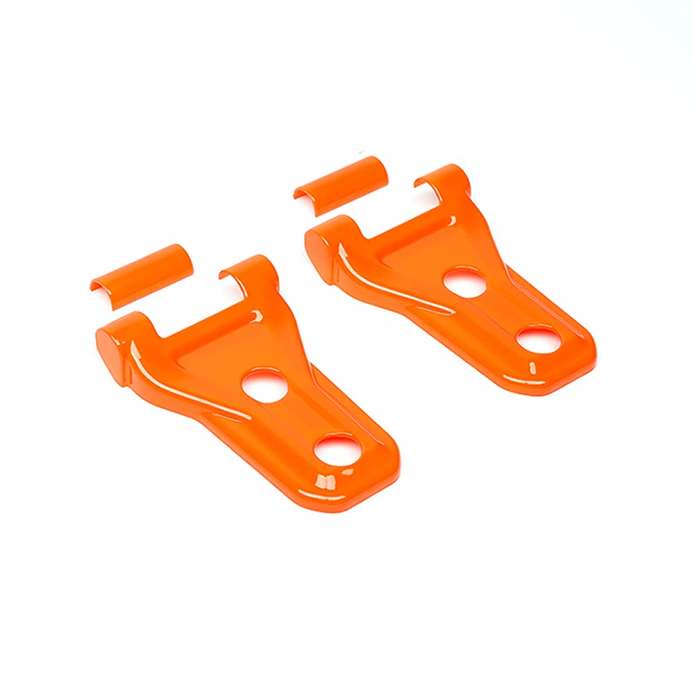 ABS Hood Cover Hinge Sticker Decal for Jeep Wrangler JL & Gladiator JT (2018+) - Orange Exterior Trim - Off-Road Protection & Custom Style Upgrade