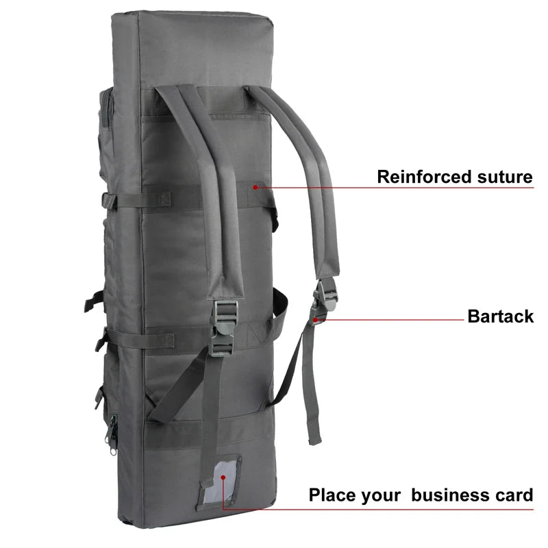 Tactical Double Rifle Case - Durable Waterproof Gun Bag for Hunting & Shooting Range - Perfect for Outdoor Adventures & Firearm Storage