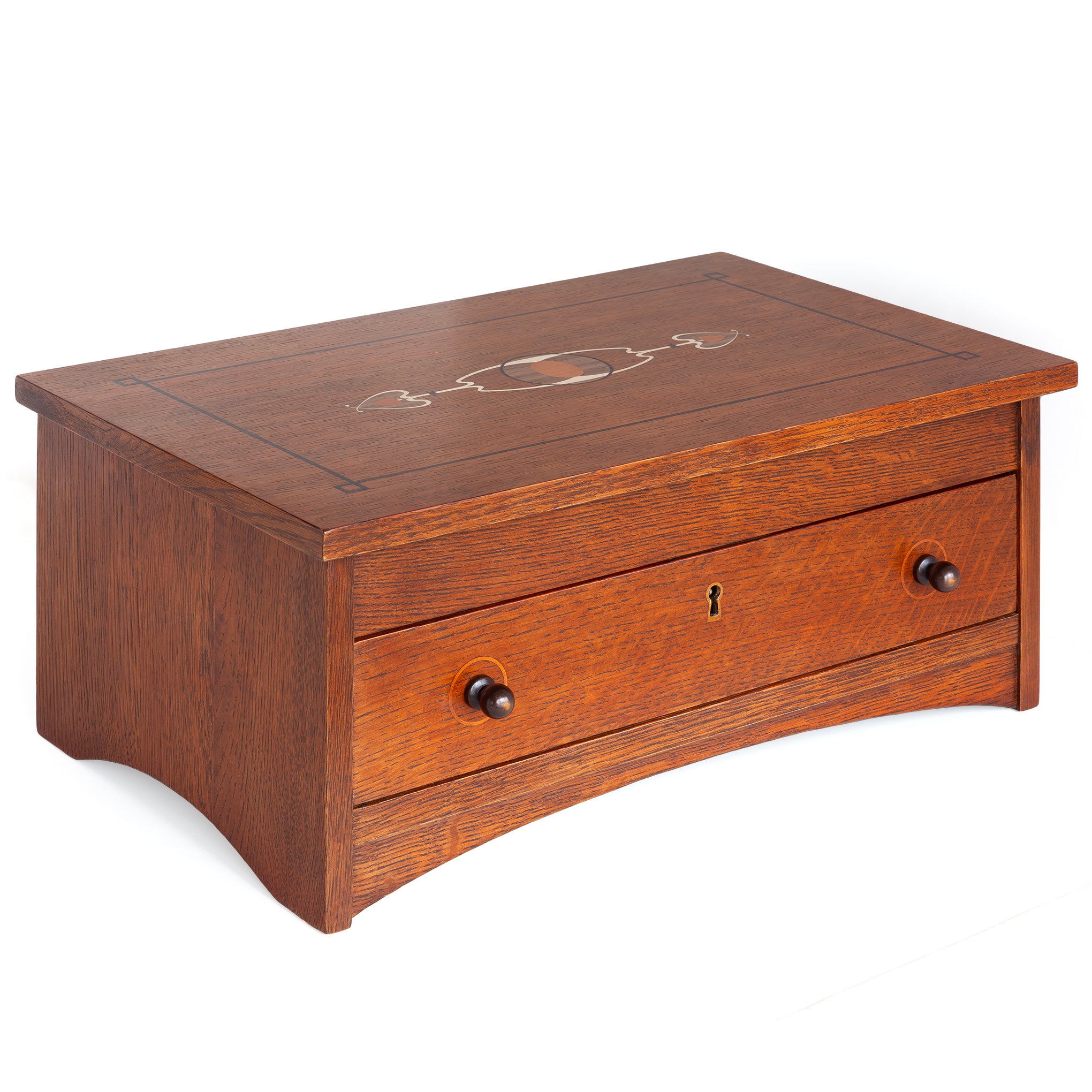 Handcrafted Harvey Ellis Wooden Jewelry Box - Premium Solid Wood Organizer for Necklaces, Rings & Earrings - Perfect Gift for Women, Brides & Anniversary - Elegant Home Decor & Travel Storage Solution