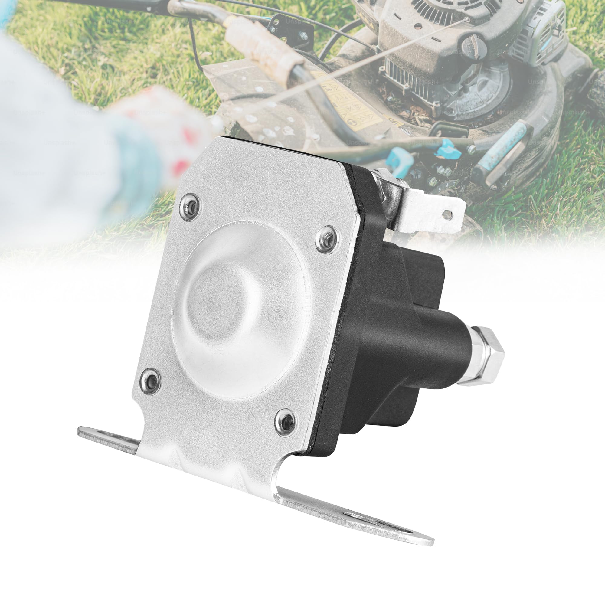 12V Starter Solenoid with Control Wire - Compatible with Trombetta Hustler Zero Turn Lawn Mower - Replaces Starter Relay Solenoid Part 030817 & 832-1211-210 - Perfect for Lawn Mower Repair & Maintenance