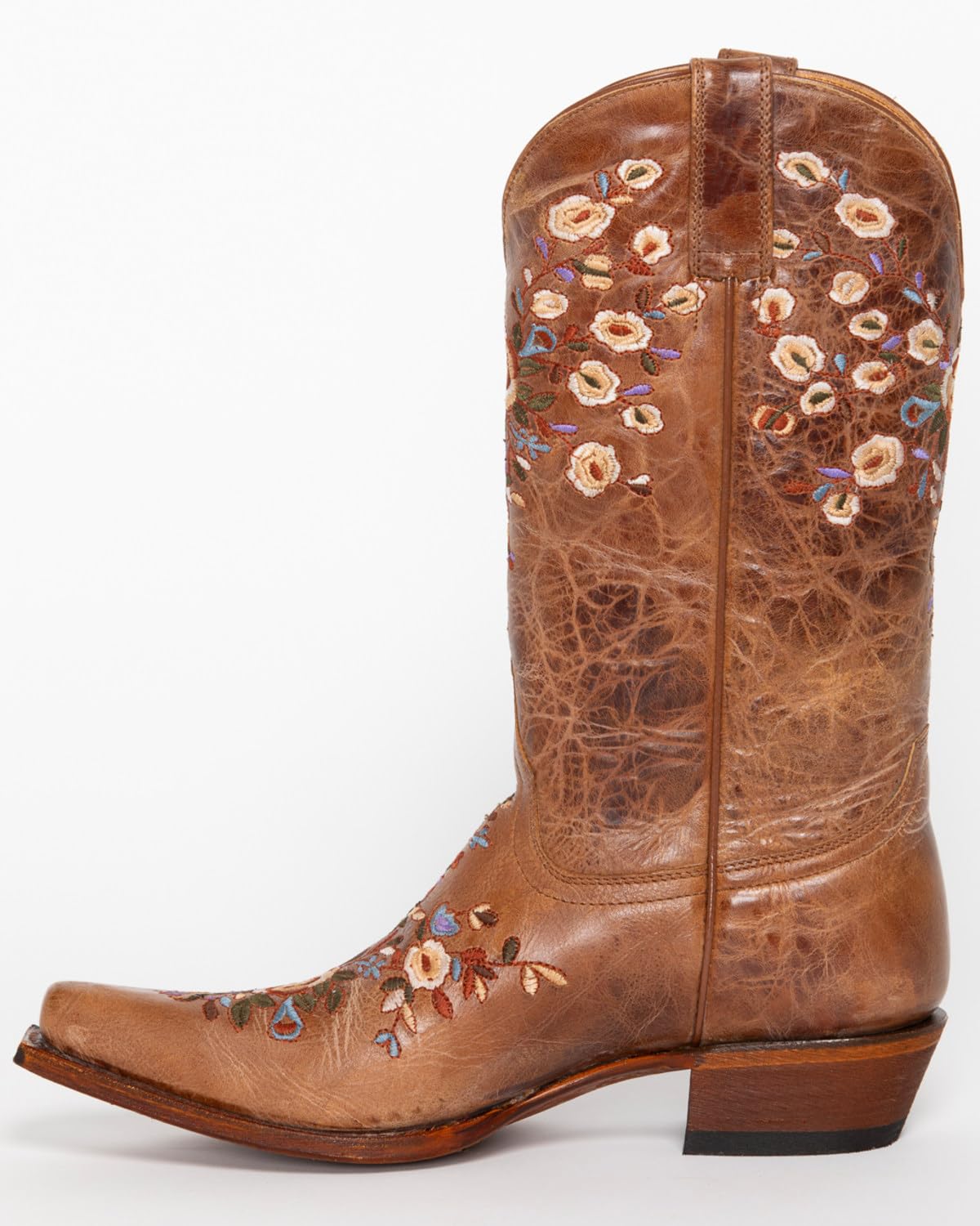 Shyanne Women's Maisie Floral Embroidered Western Leather Boots - Snip Toe Cowgirl Boots for Women | Comfortable & Stylish for Country Dancing, Rodeo & Western Fashion
