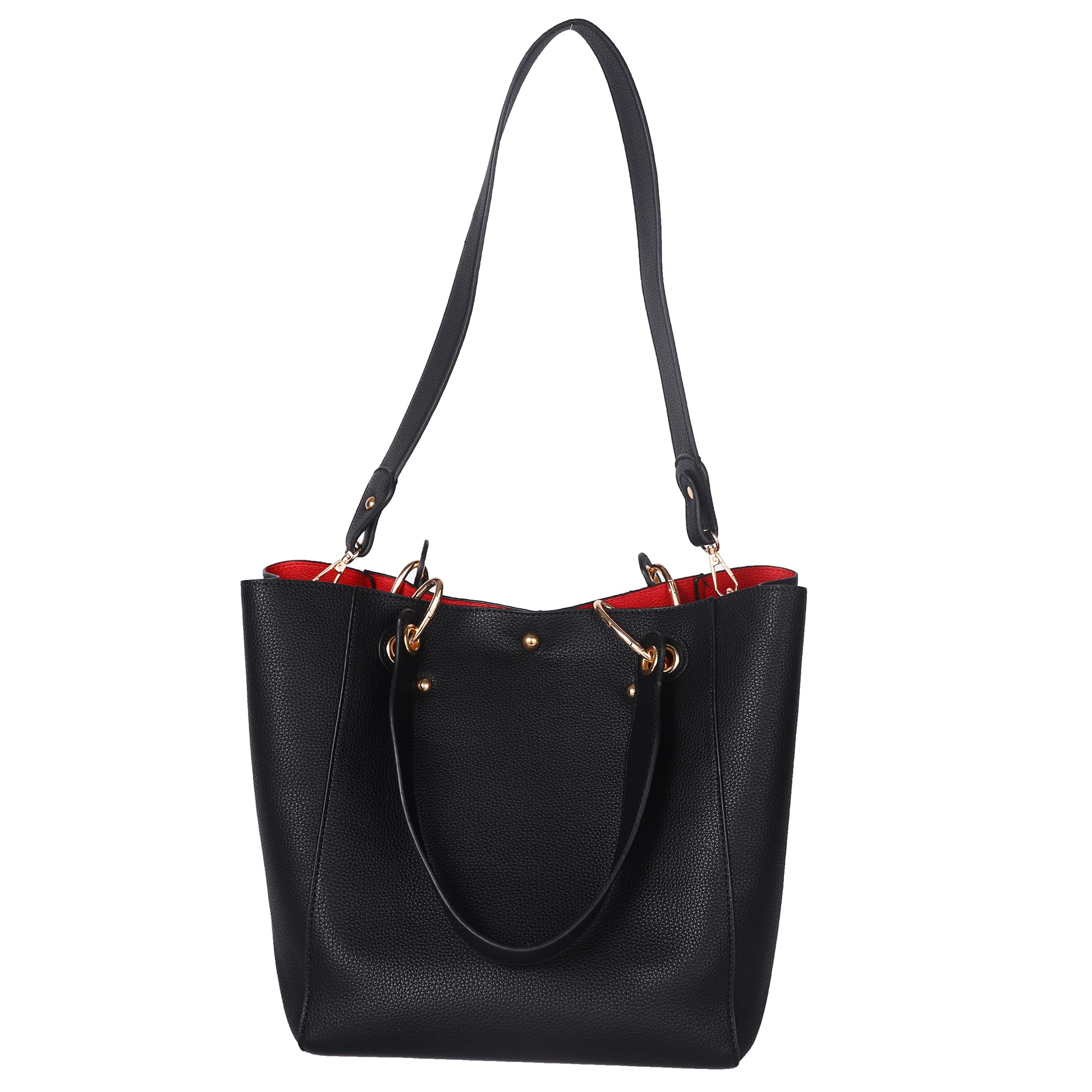 SQLP Large Work Tote Bag for Women - Stylish Designer Purse & Spacious Handbag with Crossbody Strap | Perfect for Office, Travel & Daily Use
