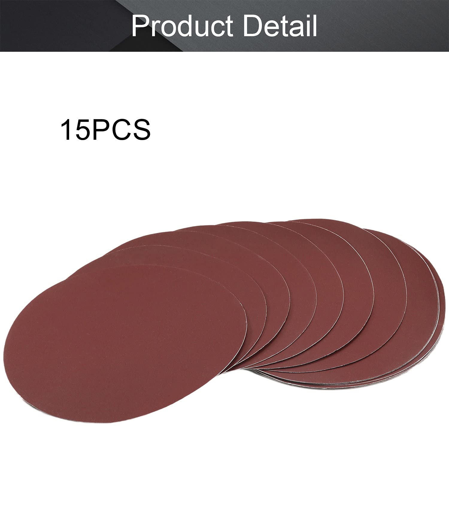 Utoolmart 5 Inch 1000 Grit Hook and Loop Sanding Discs - 15Pcs Mesh Sandpaper for Wood, Metal & Auto Polishing - Perfect for DIY Projects & Professional Finishing