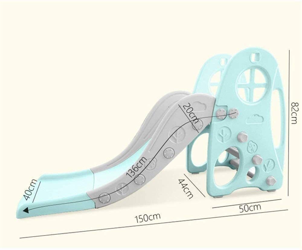 Freestanding Kids Slide - Foldable Toddler Slide for Indoor & Outdoor Play, Sturdy Playground Climber with Basketball Hoop | Perfect for Backyards, Daycares & Playrooms