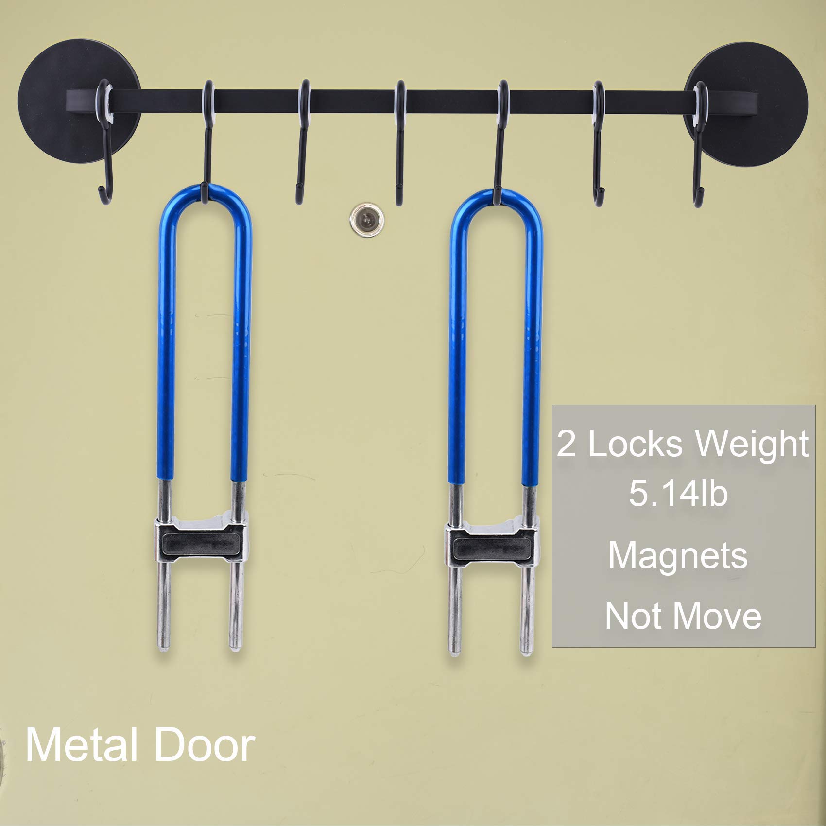 7 Hooks Magnetic Utensil Holder - Space Saving Kitchen Organizer for Refrigerator, Metal Cabinet, Stove & Grill - Perfect for Cooking, BBQ & Outdoor Camping