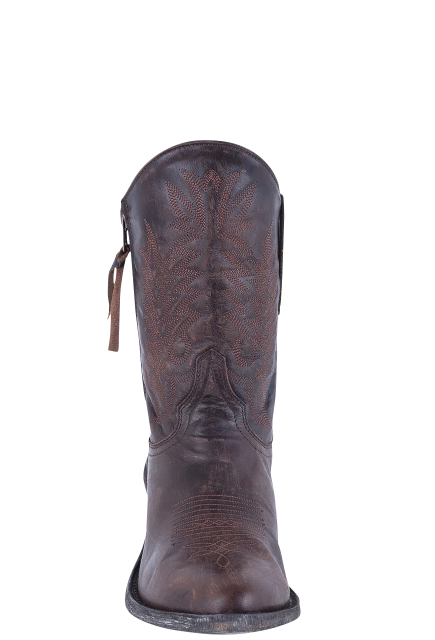 Old Gringo Vesuvio Razz Boots - Women's Western Cowboy Boots in Chocolate Brown Leather | Perfect for Country Dancing, Rodeos & Western Fashion Outfits