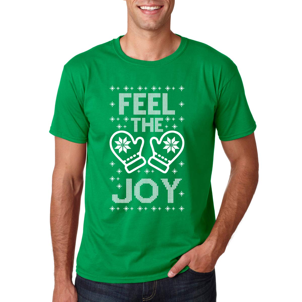 Funny Ugly Christmas Sweater for Men - Holiday Office Party T-Shirt - Festive Xmas Gift for Coworkers - Perfect for Secret Santa, Family Gatherings & Holiday Photos