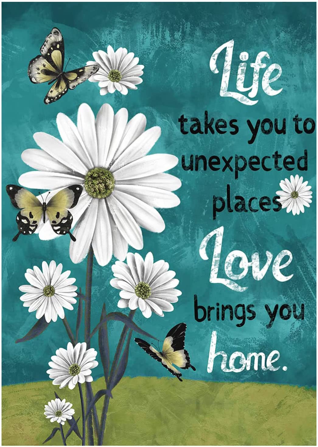 AMAXE 5D Diamond Painting Kits for Adults - DIY Full Drill Flower & Butterfly Diamond Art | 12x16 Inch Home Wall Decor | Stress Relief & Creative Gift Idea | Perfect for Living Room, Bedroom & Office Decor