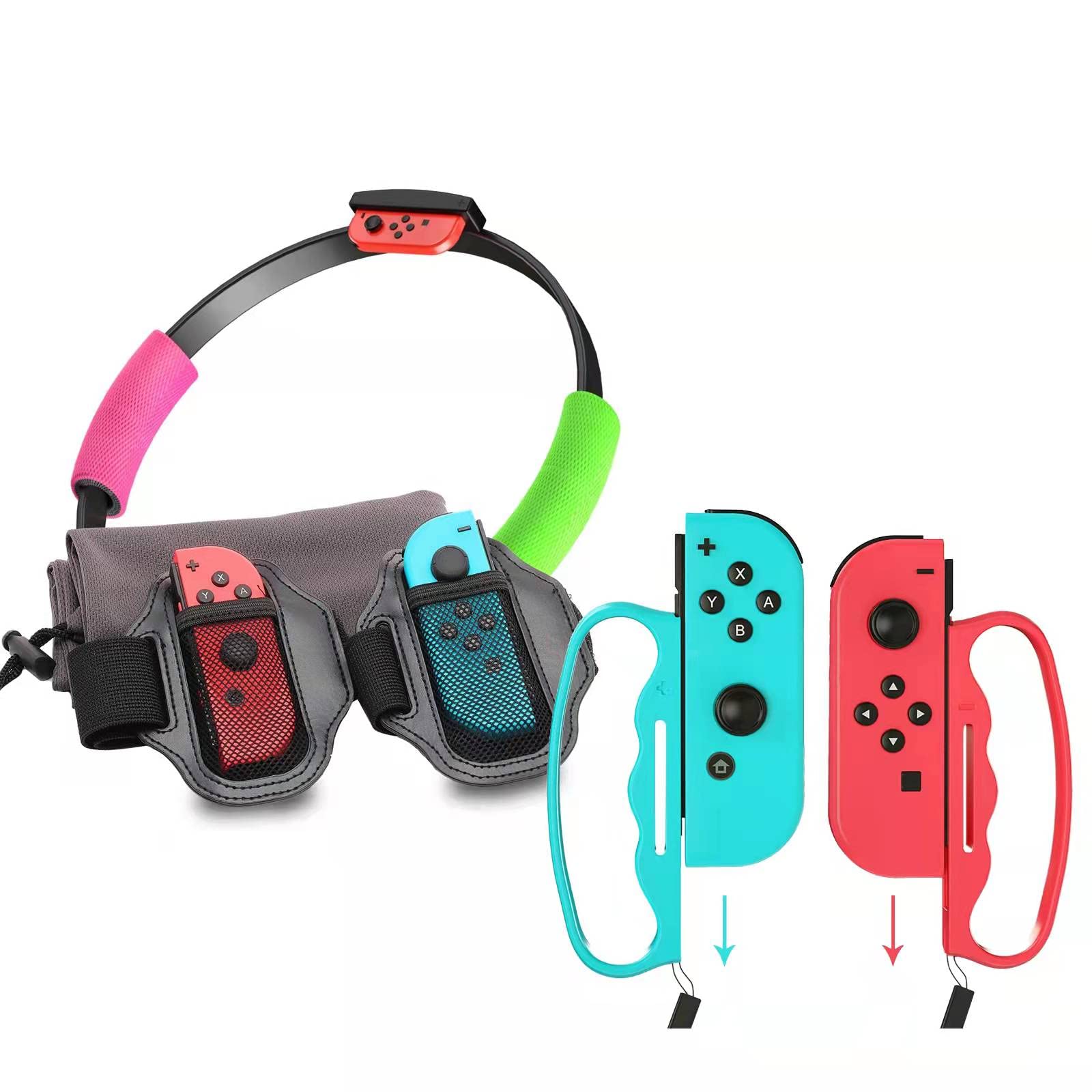 Nintendo Switch Ring Fit Adventure Accessories & Boxing Grip - Enhanced Game Controller for Fitness Boxing Workouts - Perfect for Home Exercise, Cardio Training, and Interactive Gaming