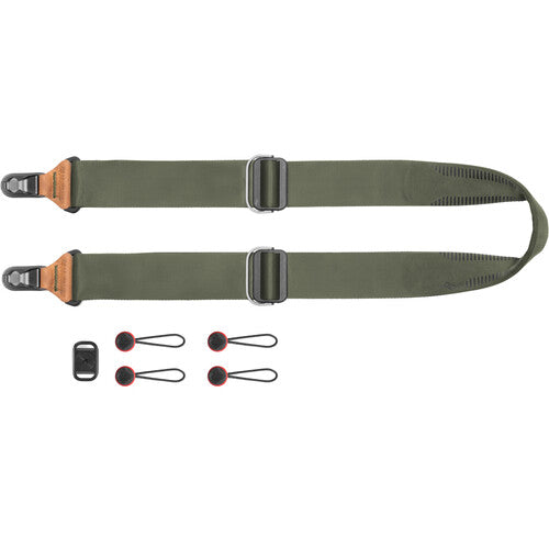 Peak Design Slide Strap - Premium Adjustable Camera Strap for DSLR & Mirrorless Cameras - Comfortable & Secure for Travel, Hiking & Photography