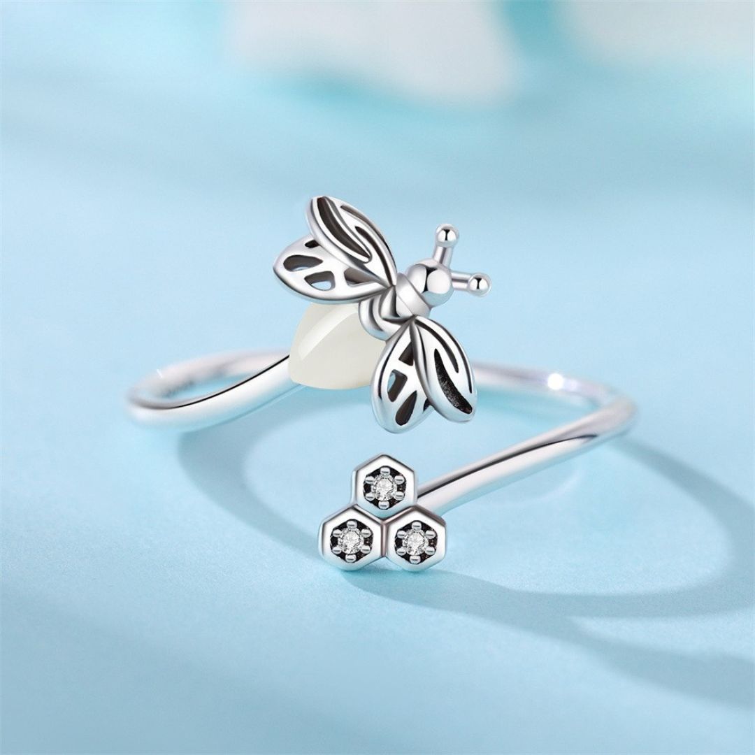 Glow in the Dark Light Up Ring - Firefly LED Fashion Jewelry for Women & Teens | Perfect for Parties, Raves, Concerts & Night Events