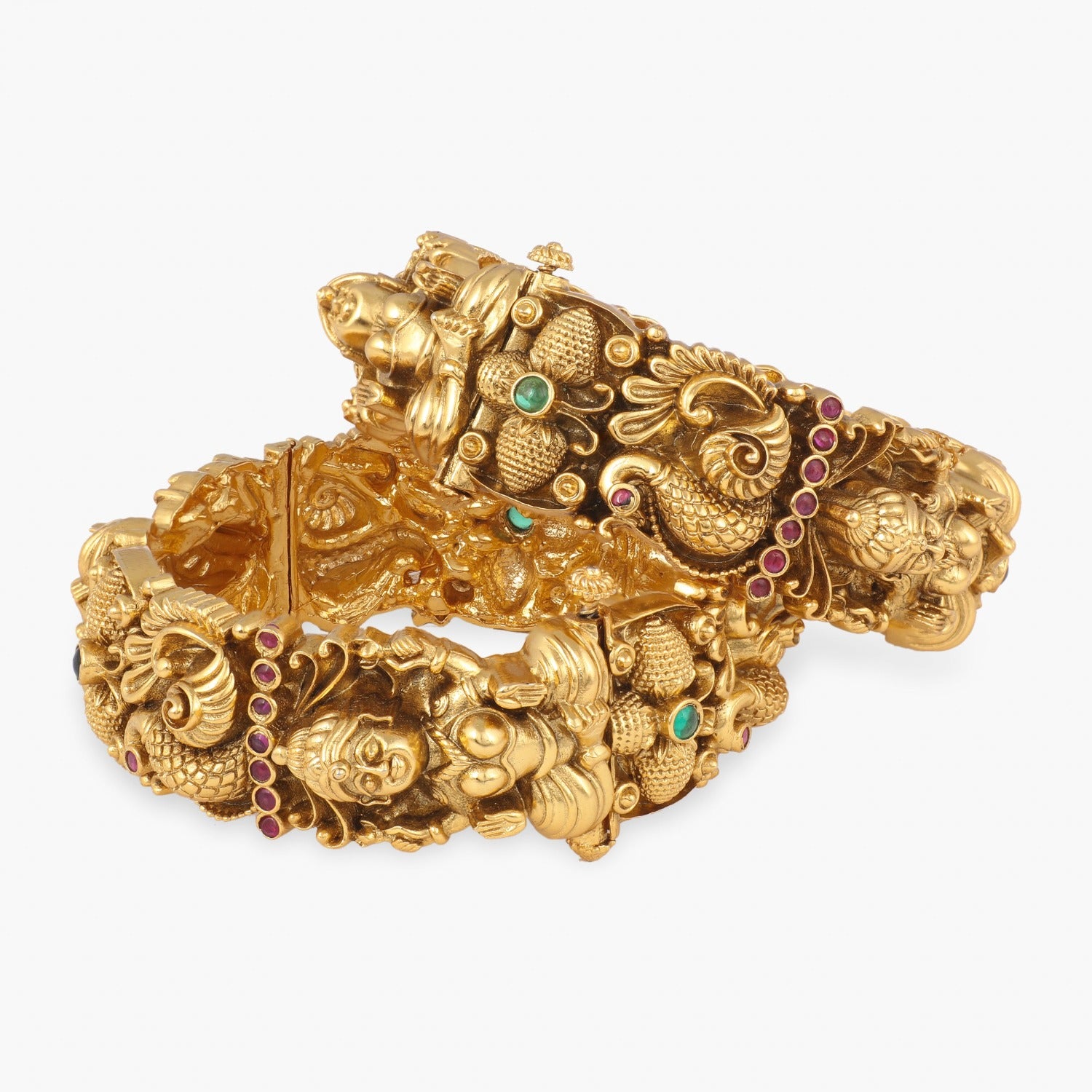 Authentic Ketaki Antique Temple Bangles - Handcrafted Indian Jewelry for Women - Perfect for Weddings, Festivals & Boho Fashion