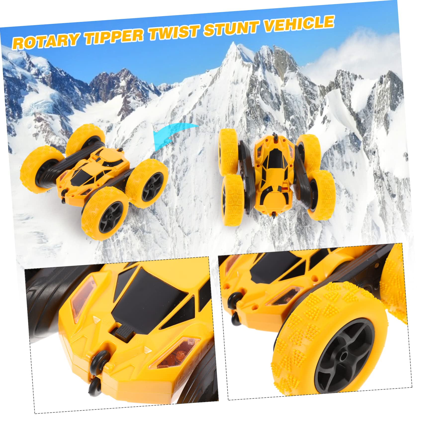 ORFOFE Double-Sided Stunt RC Car - 360° Rotating Drift Toy Vehicle for Kids - Durable Plastic Remote Control Car for Indoor & Outdoor Play - Perfect for Birthday Gifts & Racing Competitions
