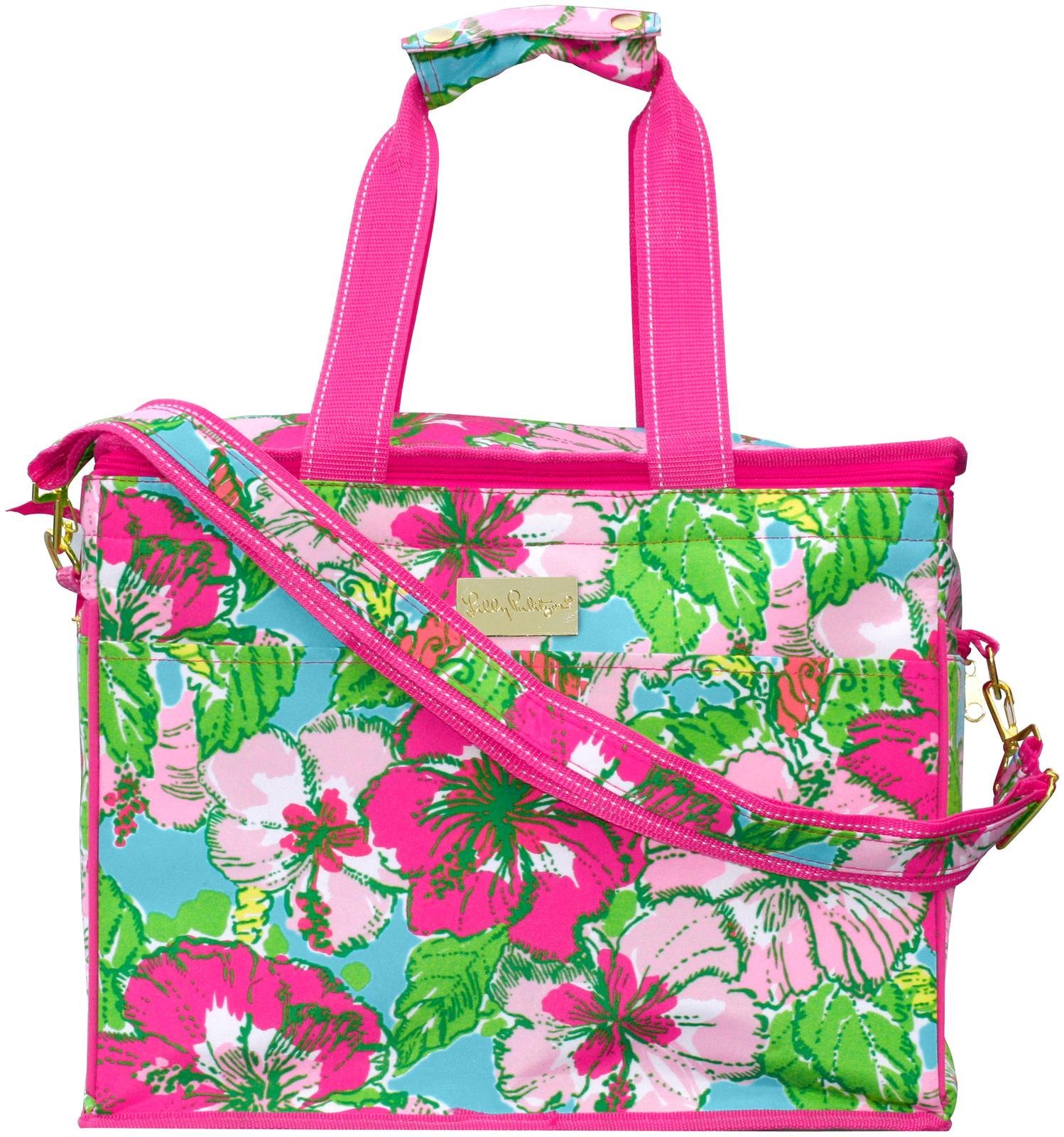 Lilly Pulitzer Insulated Cooler Tote Bag - Big Flirt Print - Leakproof Picnic & Beach Essentials for Women - Perfect for Outdoor Parties, Tailgating & Summer Adventures