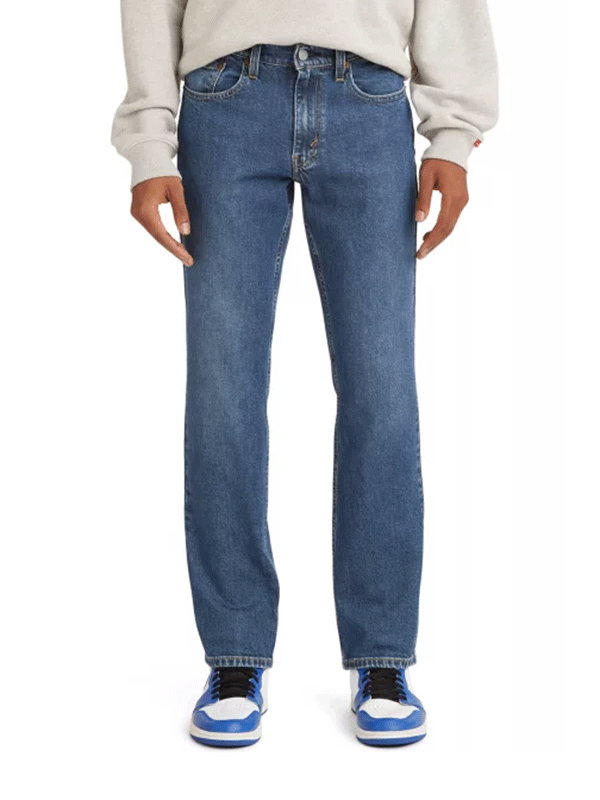 Levi's 005141620 Men's Straight Fit Stretch Jeans - Medium Wash Denim Pants for Casual Wear & Everyday Comfort | Perfect for Office, Dating & Weekend Outings