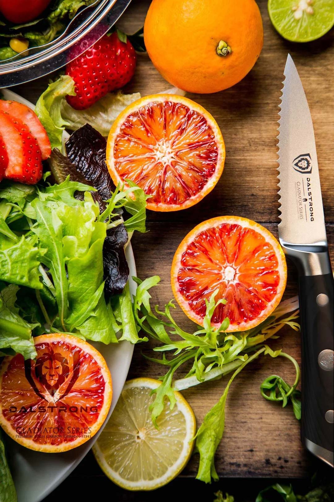 Premium Serrated Paring Knife 3.75 Inch - Professional Gladiator Series Kitchen Knife | NSF Certified | Razor Sharp Stainless Steel Blade | Perfect for Peeling, Slicing Fruits & Vegetables | Dalstrong ©